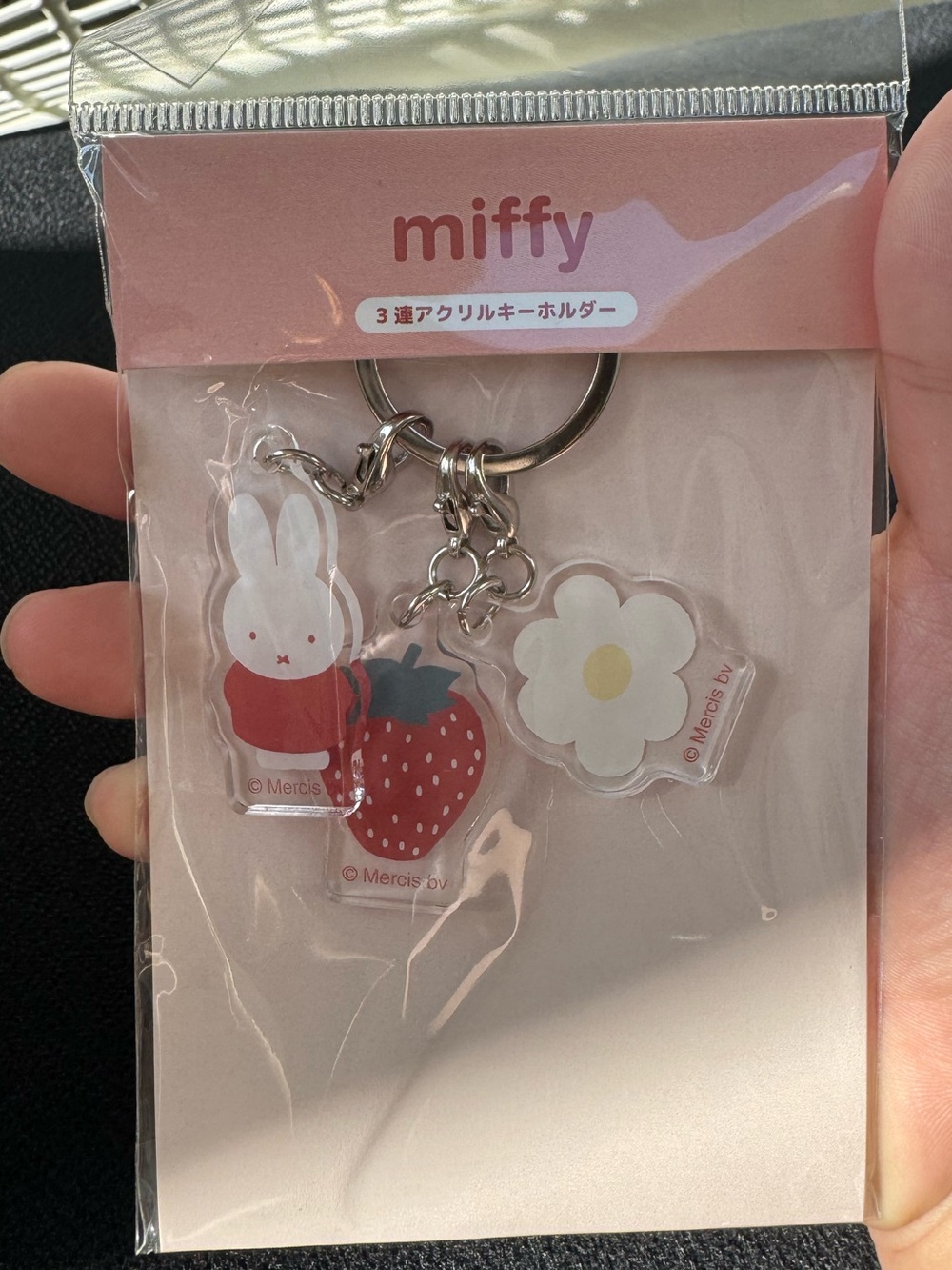 Miffy Red and White Keychain Set